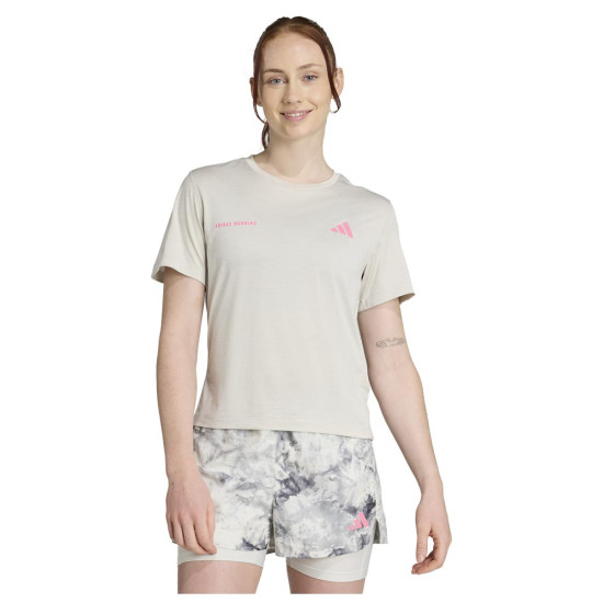 Adidas Γυναικεία κοντομάνικη μπλούζα Own the Run Melange Tee Adidas Γυναικεία κοντομάνικη μπλούζα Own the Run Melange Tee